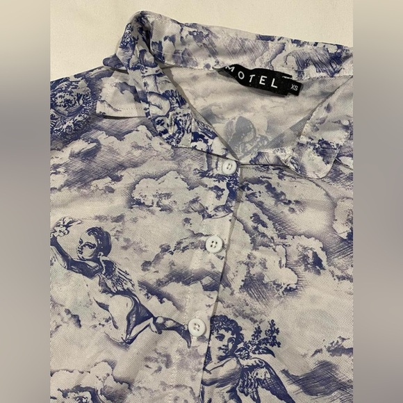 Motel brand sheer longsleeve / button up - Picture 3 of 6